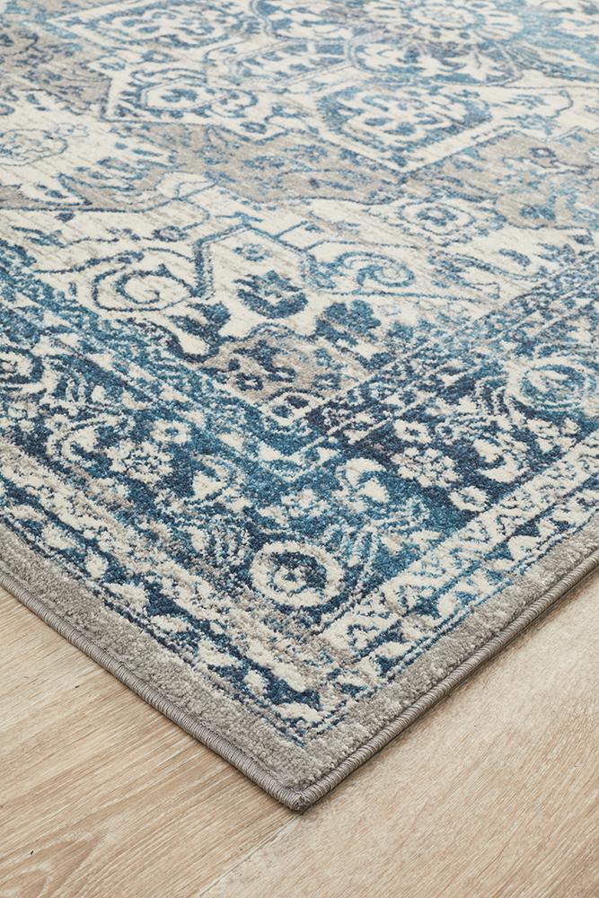 Eclectic Diverse Blue Rug