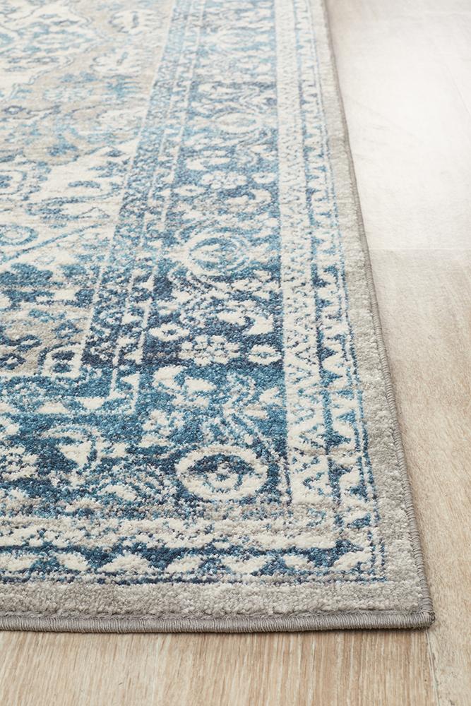 Eclectic Diverse Blue Rug