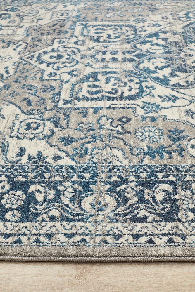 Eclectic Diverse Blue Rug