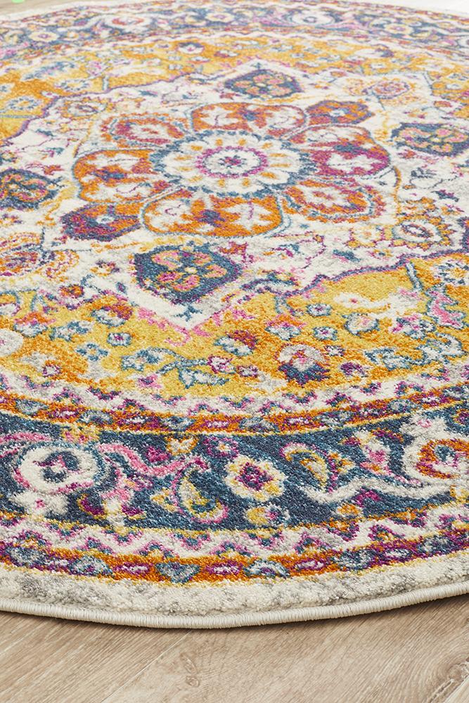 Eclectic Diverse Multi Round Rug