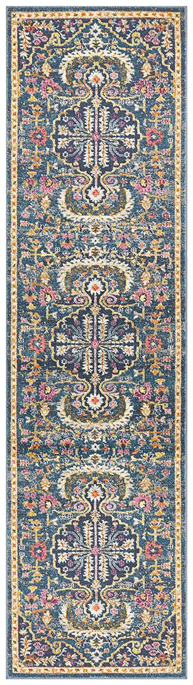 Eclectic General Navy Runner Rug