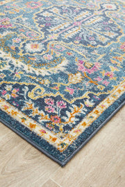 Eclectic General Navy Runner Rug