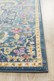 Eclectic General Navy Runner Rug