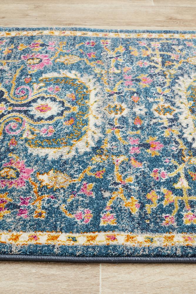 Eclectic General Navy Runner Rug