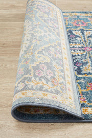 Eclectic General Navy Runner Rug