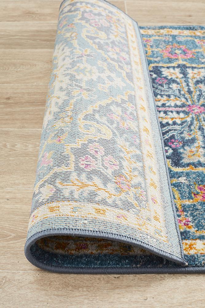 Eclectic General Navy Runner Rug