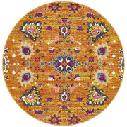 Eclectic Critical Rust Round Rug