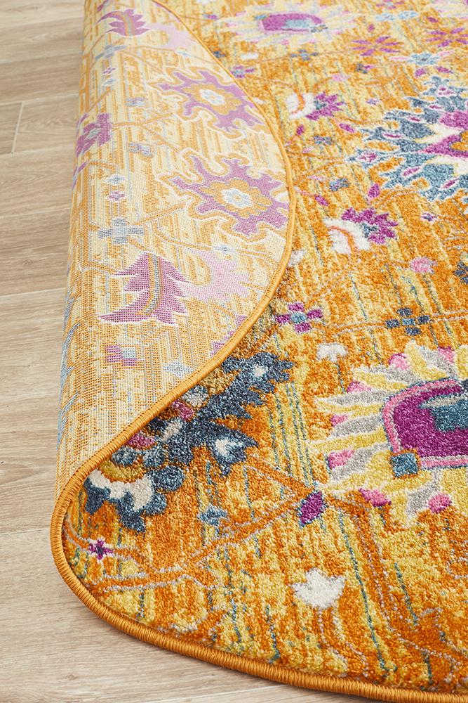 Eclectic Critical Rust Round Rug