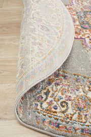 Eclectic Criticalne Grey Round Rug