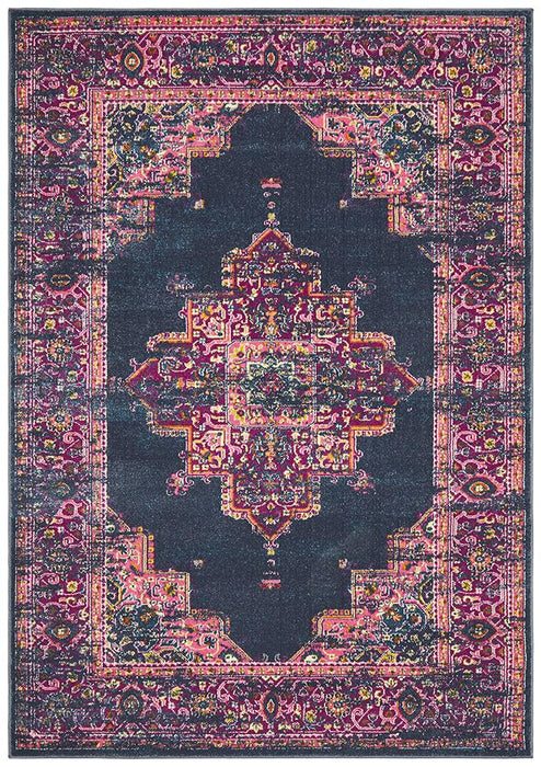 Eclectic Criticalne Navy Rug