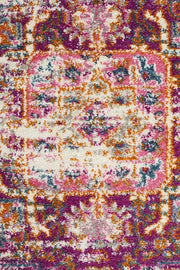 Eclectic Criticalne Pink Round Rug
