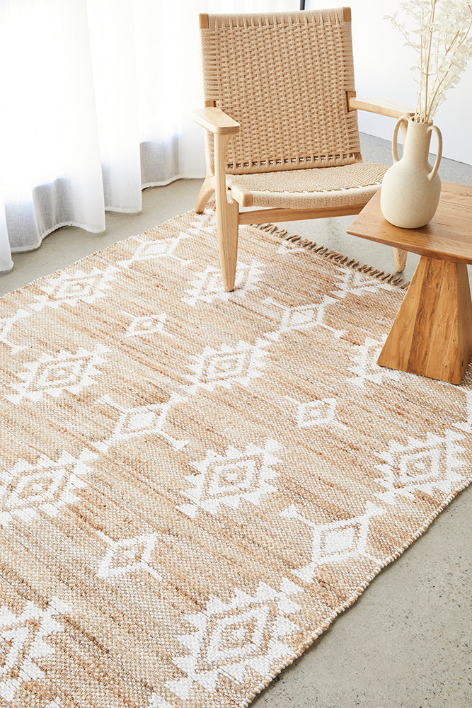 Fairy Bead Natural Reversible Rug