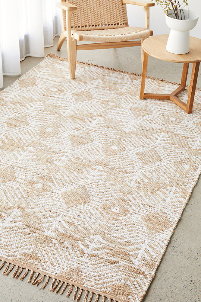 Fairy Rosary Natural Reversible Rug — SydneyRugsOnline