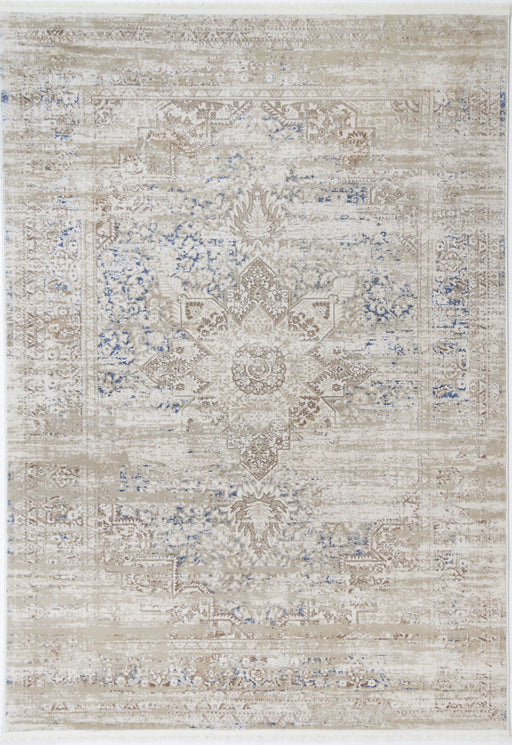 Cordelia Medalion Beige Blue Rug