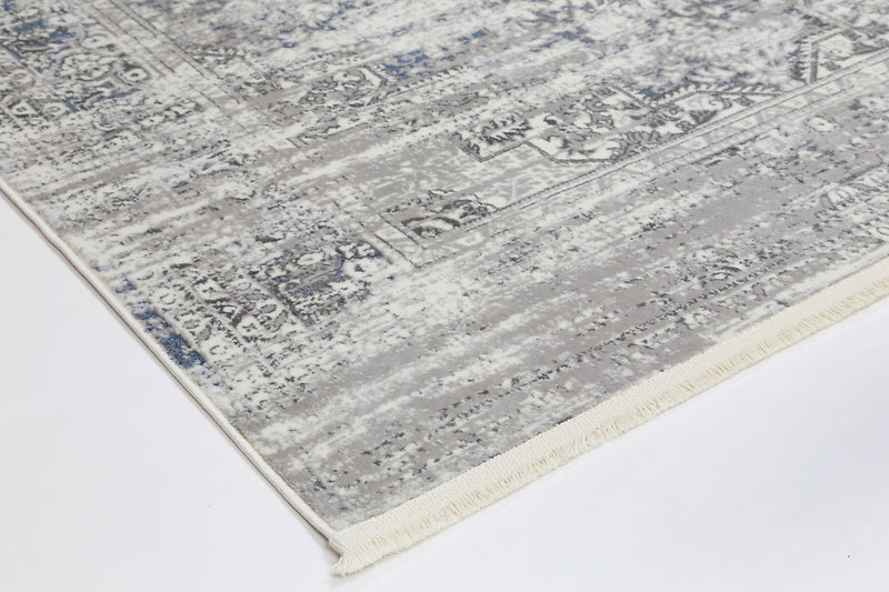 Cordelia Medalion Grey Blue Rug