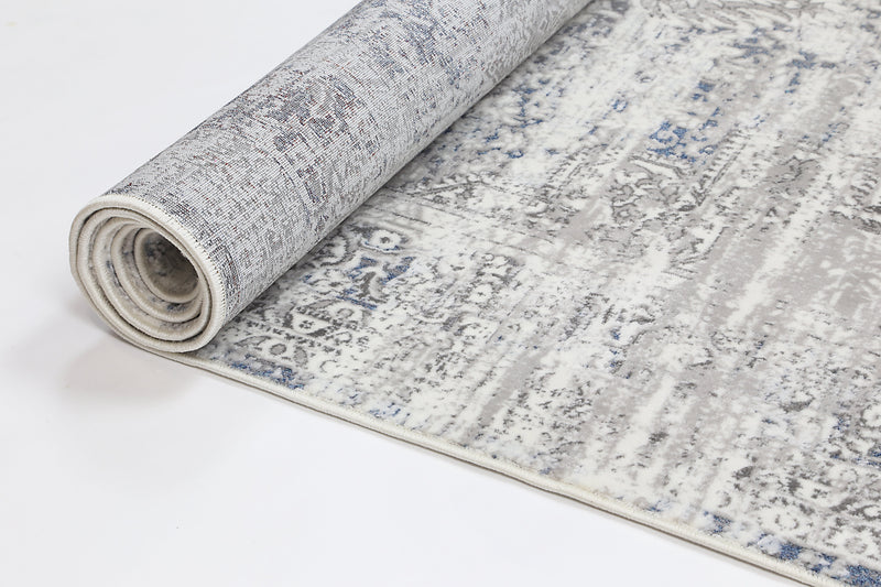 Cordelia Medalion Grey Blue Rug