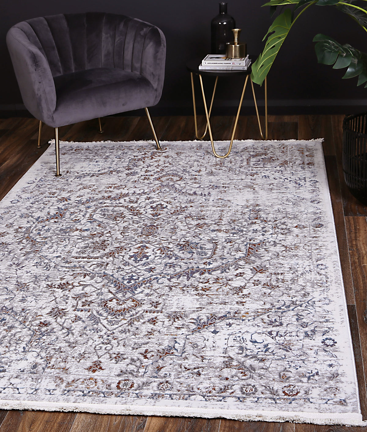Cordelia Vintage Grey Multi Rug — SydneyRugsOnline