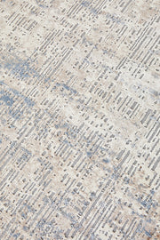 Umber Grit Blue Rug
