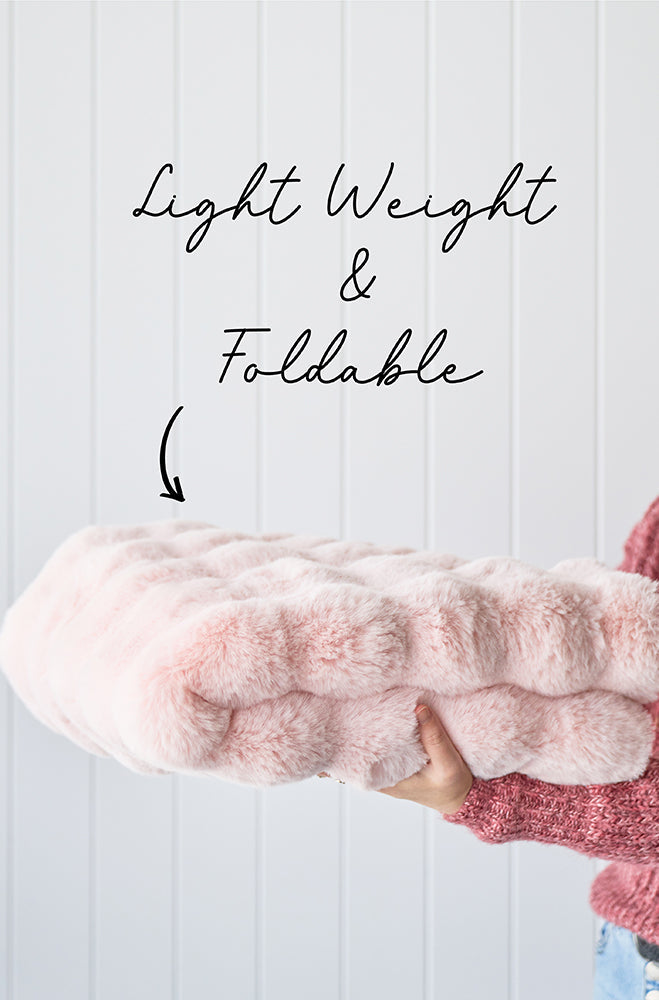 Bubble Machine Washable Blush Rug