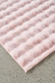 Bubble Machine Washable Blush Rug