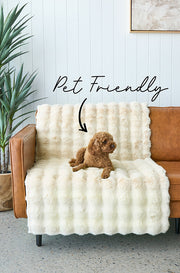 Bubble Machine Washable Natural Rug