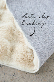 Bubble Machine Washable Natural Rug