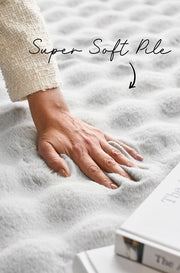 Bubble Machine Washable Silver Round Rug