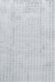 Bubble Machine Washable Silver Rug