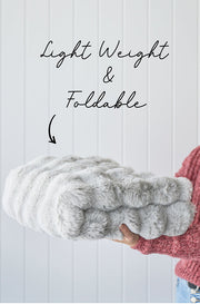 Bubble Machine Washable Silver Rug