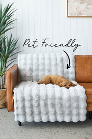 Bubble Machine Washable Silver Rug