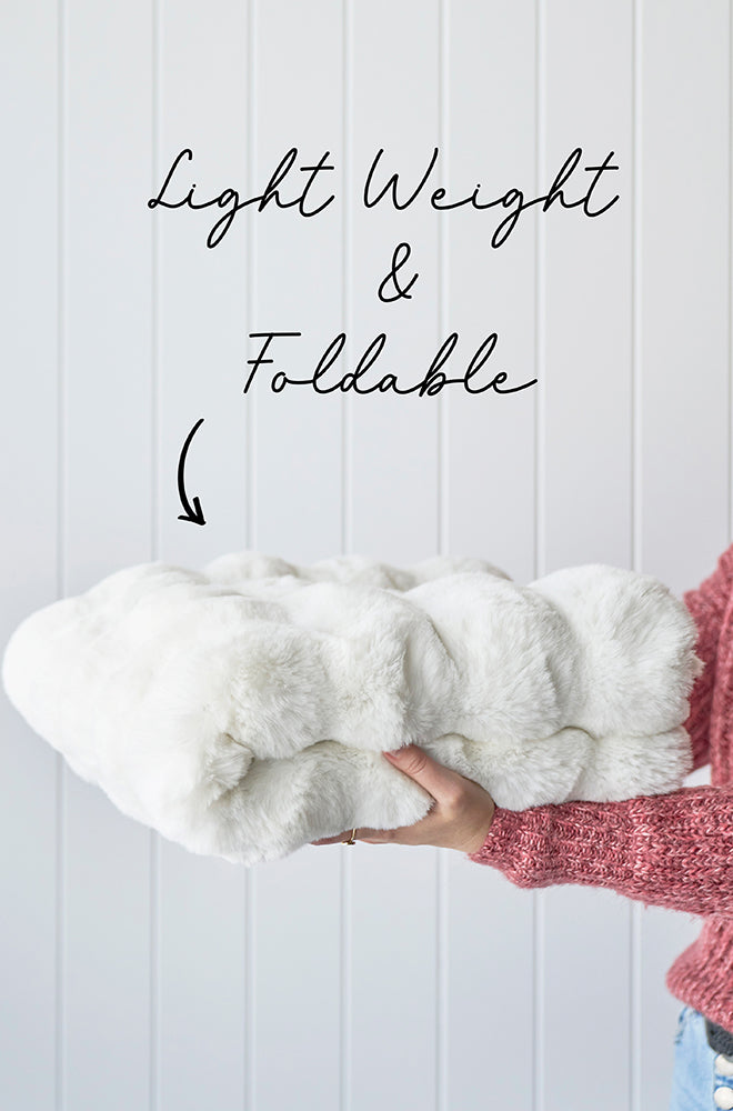 Bubble Machine Washable White Round Rug