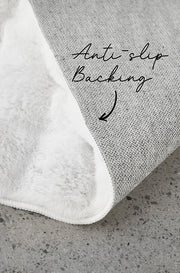 Bubble Machine Washable White Rug