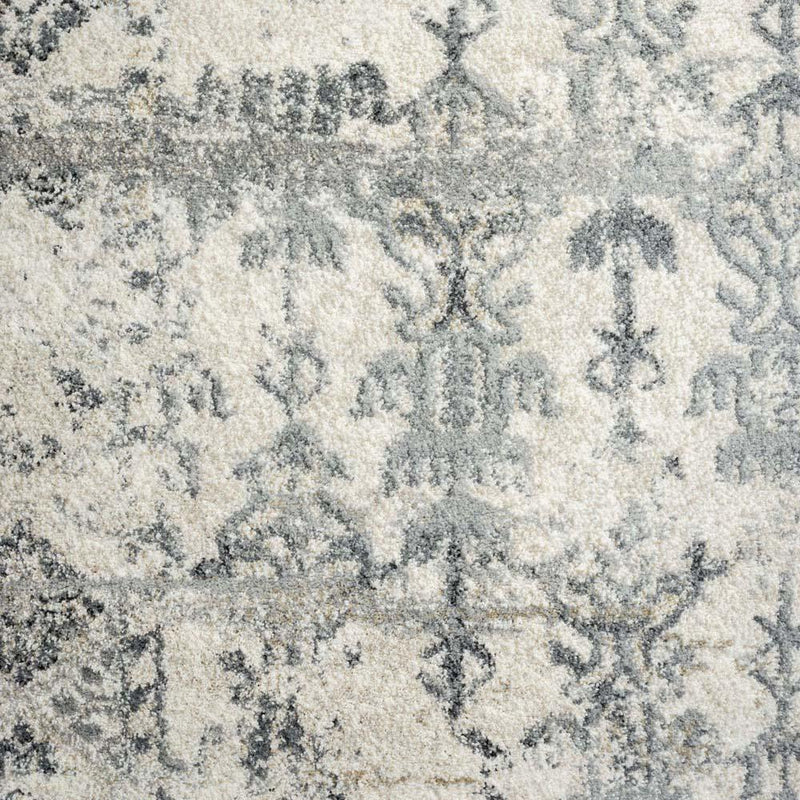 Floret Spike Grey Runner Rug