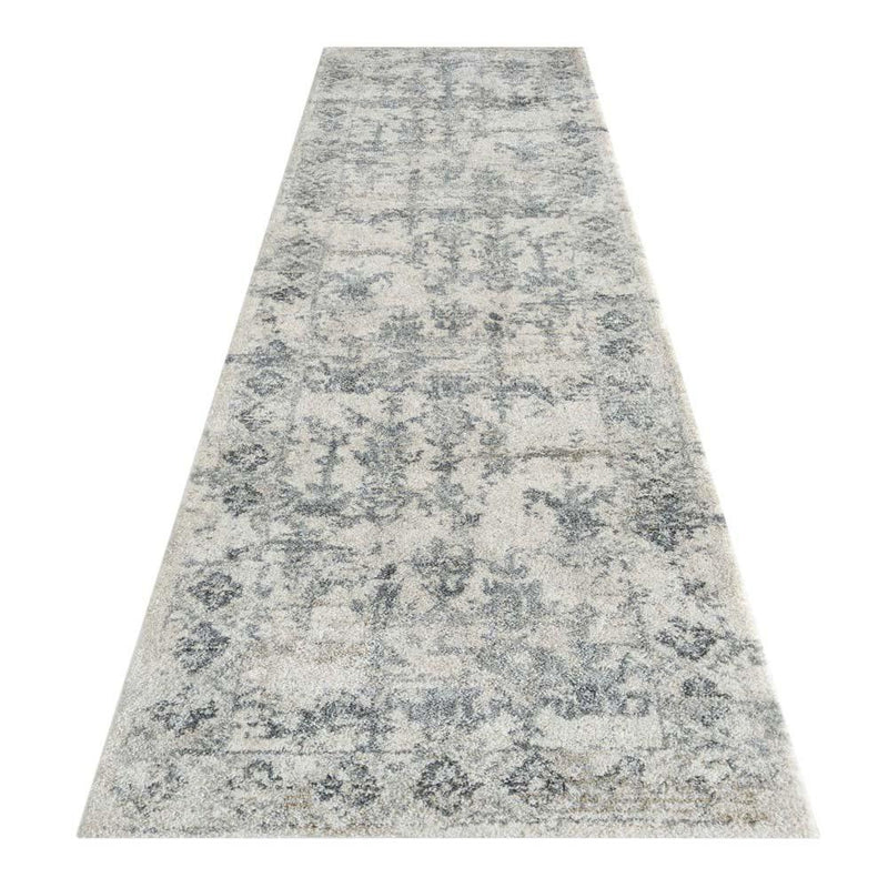Floret Spike Grey Runner Rug