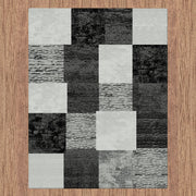 Beantown Patch Black Rug