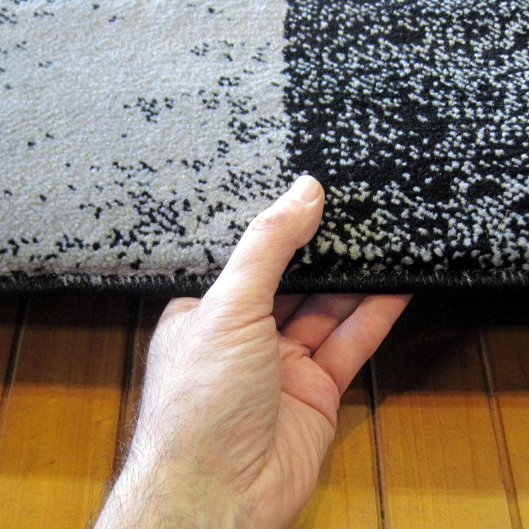 Beantown Patch Black Rug