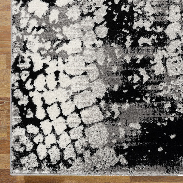 Beantown Leopard Grey Runner Rug