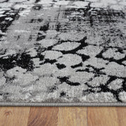 Beantown Leopard Grey Runner Rug