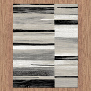 Beantown Line Grey Rug