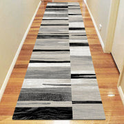 Beantown Line Grey Rug