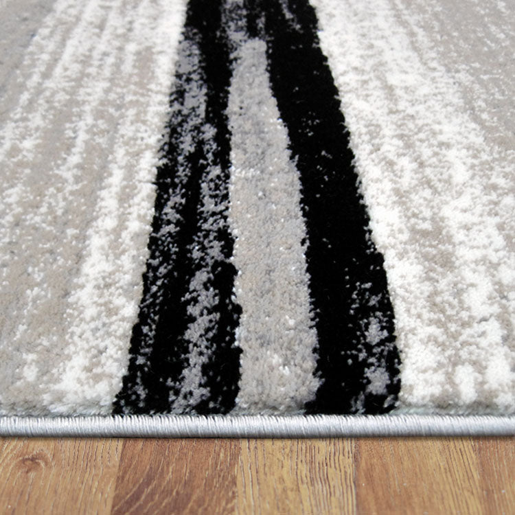 Beantown Line Grey Rug