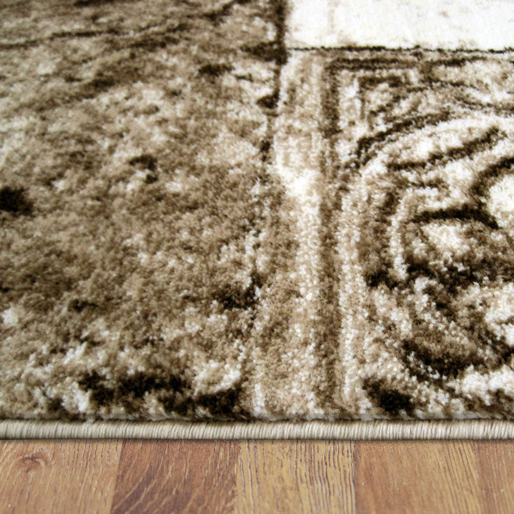 Beantown Marble Beige Runner Rug