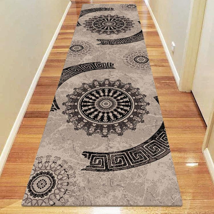 Boston Collection 6447 Brown Runner Rug