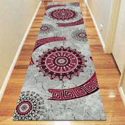 Boston Collection 6447 Red Runner Rug