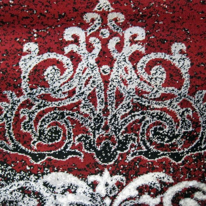Boston Collection 6968 Red Runner Rug