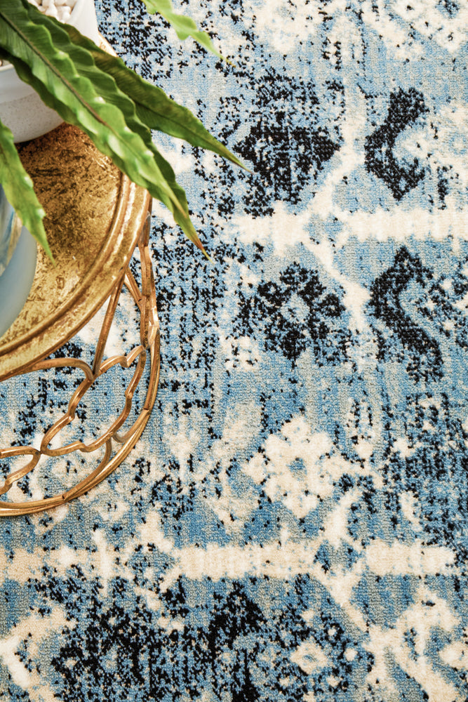 Urdu Tribal Rug Blue