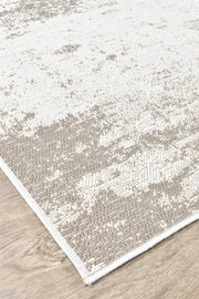 Caramel Beige White Rug