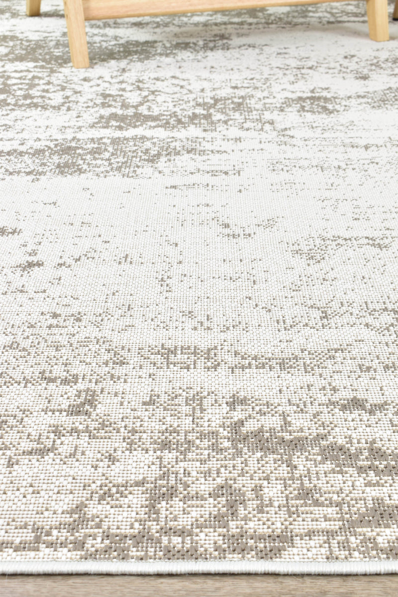 Caramel Beige White Rug