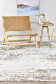 Caramel Beige White Rug