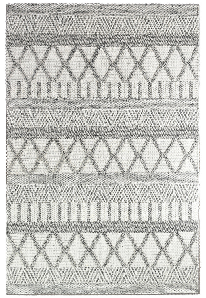 Acdian White Silver Rug